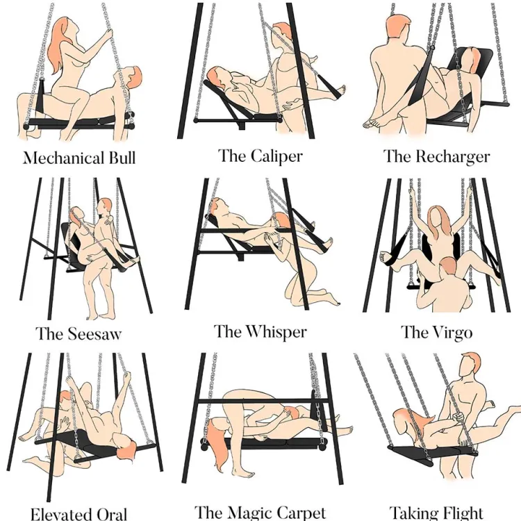 Master Series Luxury Toys | Sex Furniture, Swings, & More>Throne Adjustable Sex Swing With Stand