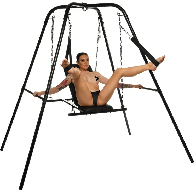Master Series Luxury Toys | Sex Furniture, Swings, & More>Throne Adjustable Sex Swing With Stand