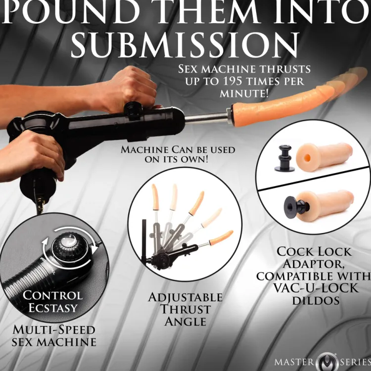 Master Series Luxury Toys | Sex Furniture, Swings, & More>Throne Deluxe Adjustable Sling with Sex Machine