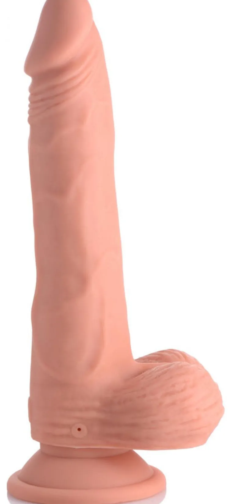 Curve Toys Anal Pegging Toys | Silicone Dildos>Thrusting and Vibrating 8 Inch Dildo