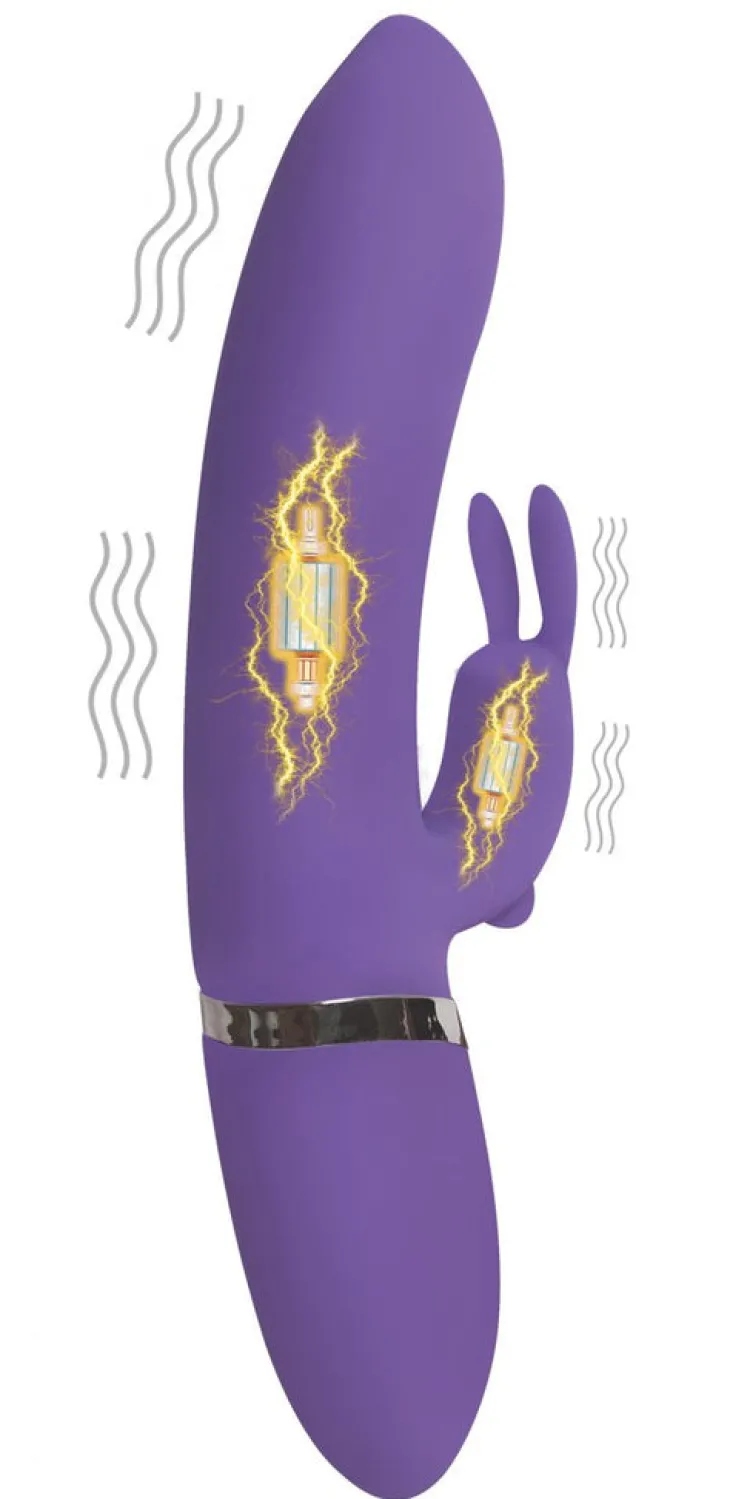 Curve Toys Rabbit & Dual Stimulation Vibrators | Silicone Vibrators>Thumper 18X Thrusting Silicone Rabbit Vibrator