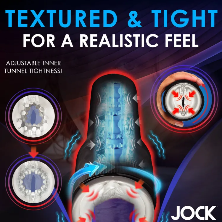 Jock Automatic & Hands-Free Masturbators | Vibrating Strokers>Tightening and Vibrating Masturbator
