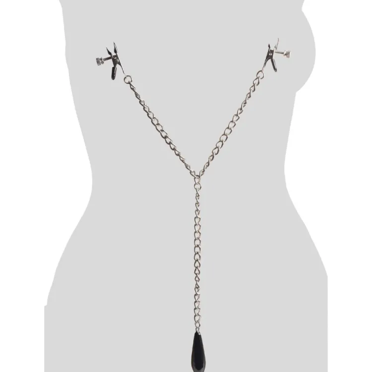 Master Series Nipple Clamps & Stimulators>Titty Taunter Nipple Clamps with Weighted Bead