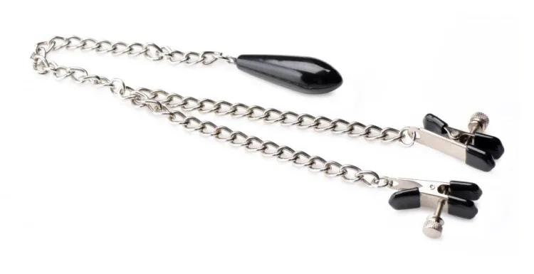 Master Series Nipple Clamps & Stimulators>Titty Taunter Nipple Clamps with Weighted Bead