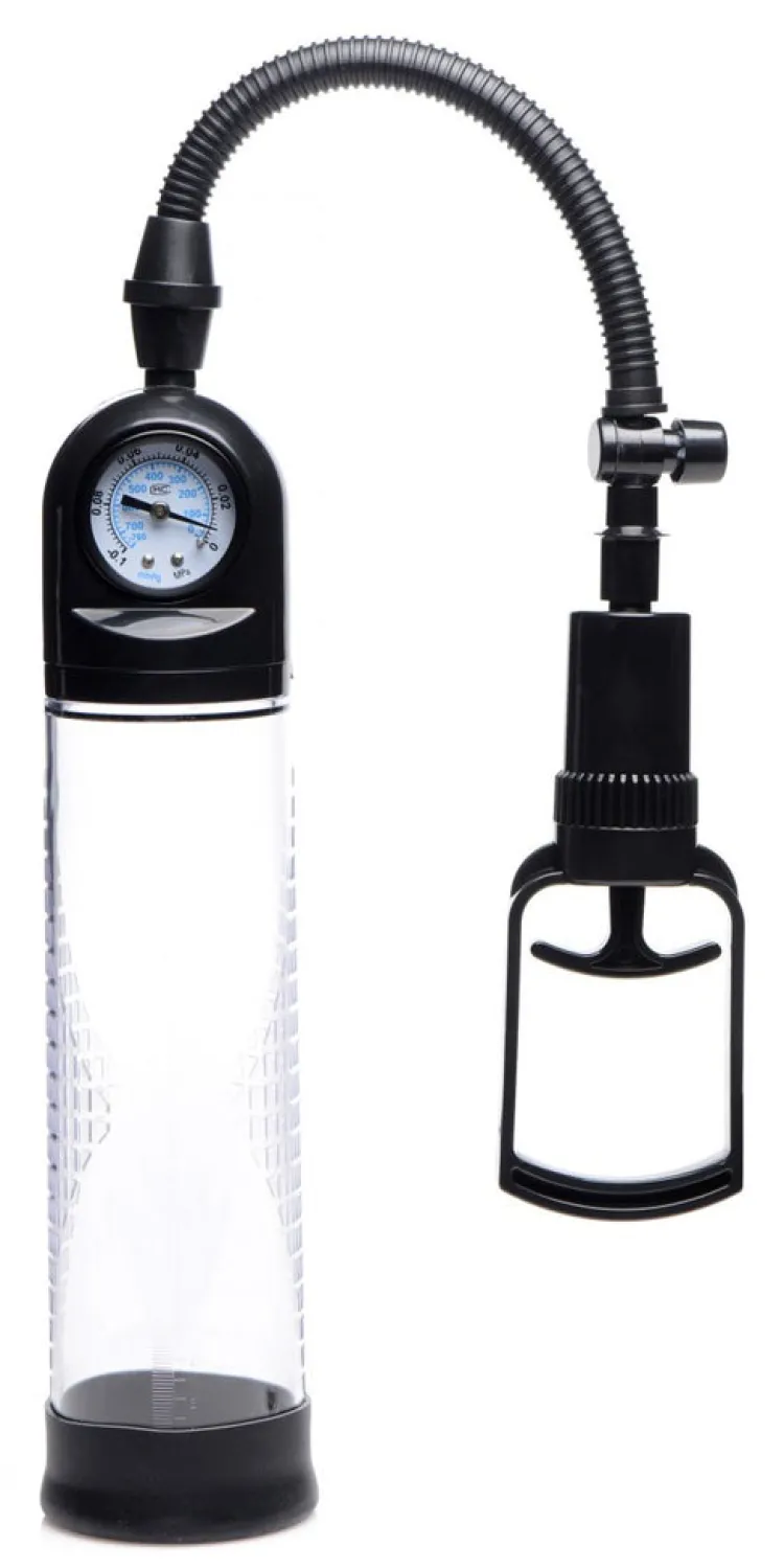 Size Matters Penis Pumps>Trigger Penis Pump with Built-in Pressure Gauge