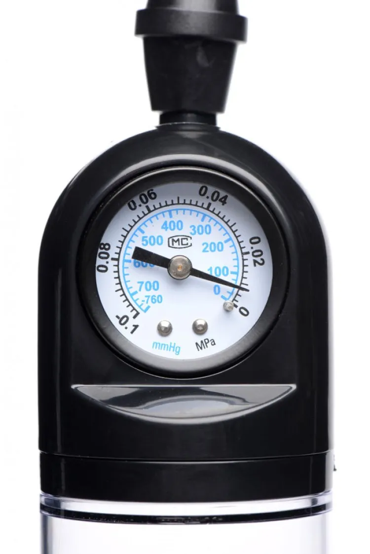 Size Matters Penis Pumps>Trigger Penis Pump with Built-in Pressure Gauge