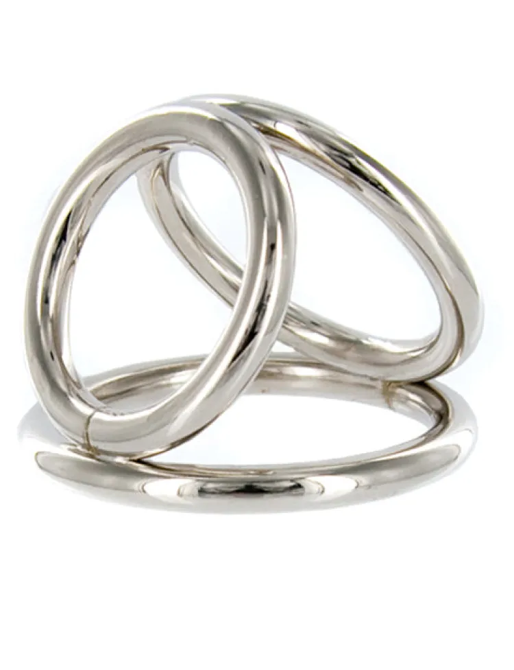 Master Series Penis Rings>Triple Chrome Cock and Ball Ring
