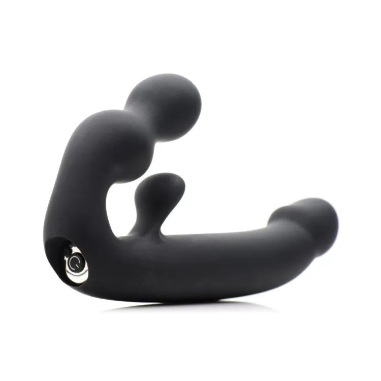 Strap U Anal Pegging Toys | Strapless Strap On Dildos>Tri-Volver Rechargeable Strapless Strap On