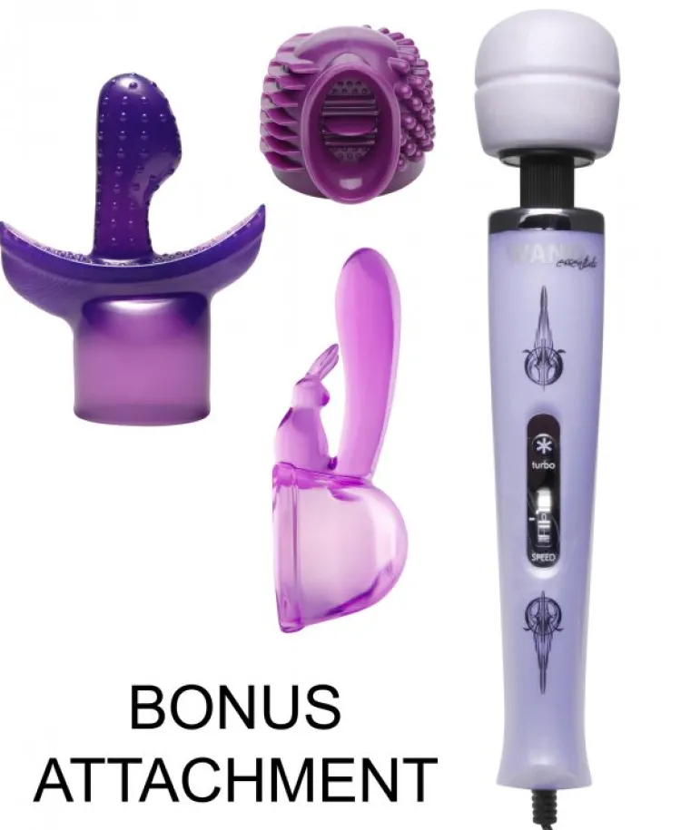 Wand Essentials Sex Toy Kits & Collections | Wand Massagers>Turbo Pearl Purple Pleasure Wand Kit