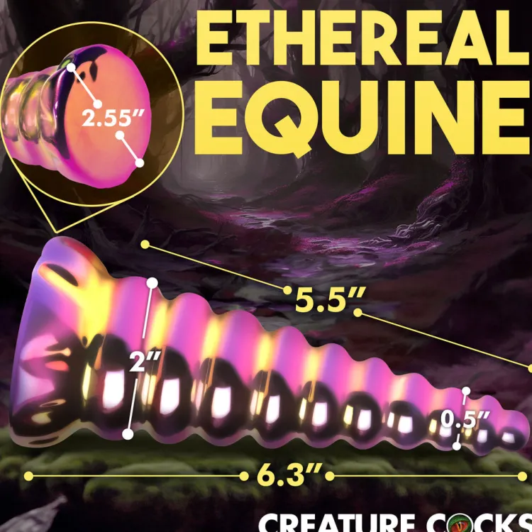 Creature Cocks Glass Dildos | Silicone Dildos>Twilight Rainbow Glass Dildo