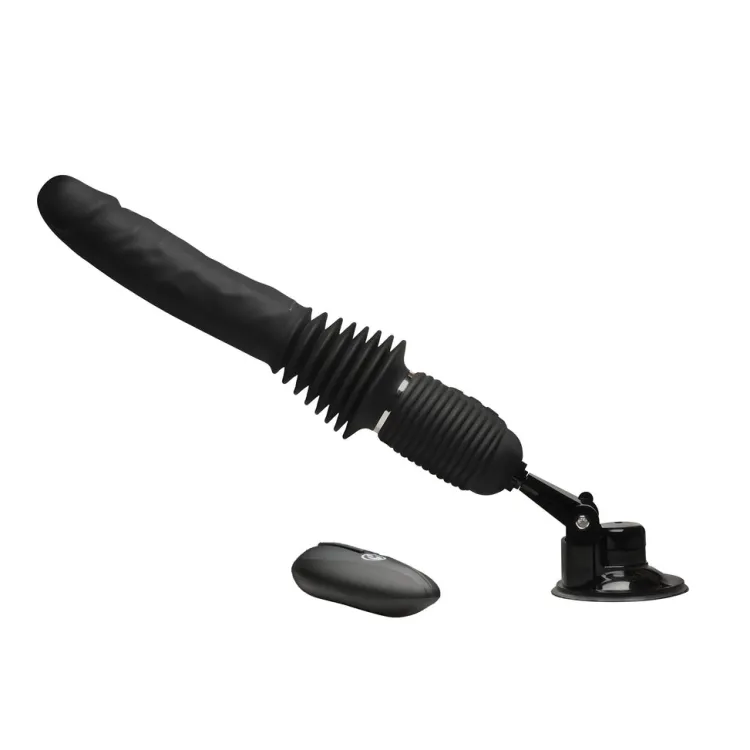 Master Series Silicone Dildos | Vibrating Dildos>Ultimate Power Pounder Vibrating & Thrusting Silicone Dildo w/ Remote