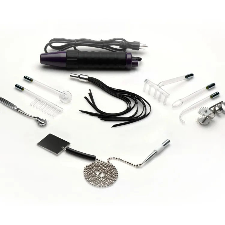 Zeus Electrosex Sex Toy Kits & Collections | Electro Sex>Ultra Neo Violet Wand 10 Piece Set