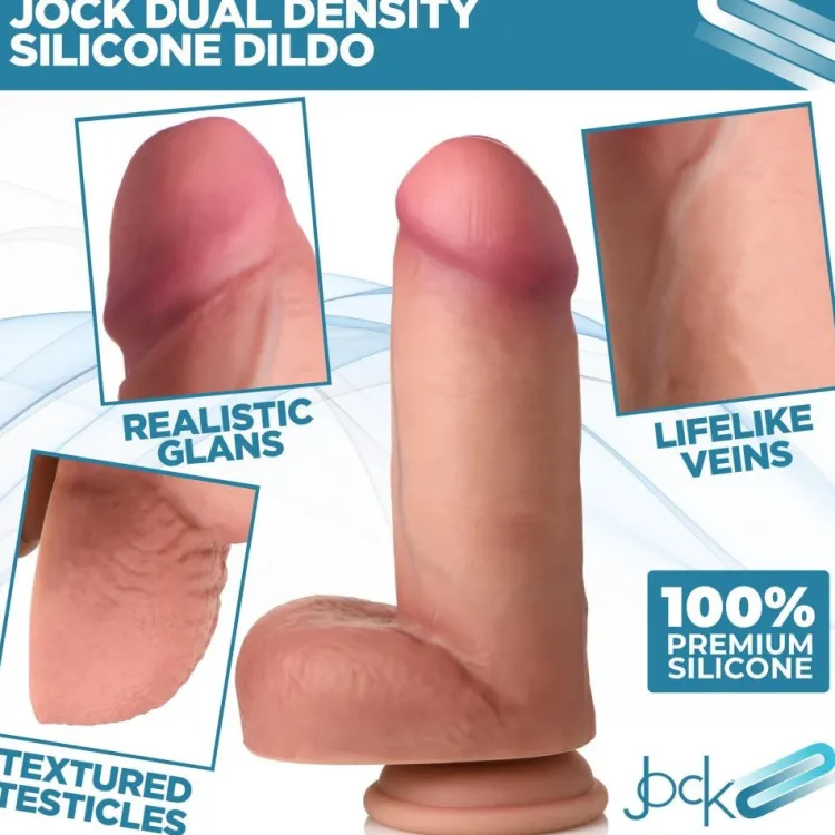 Curve Toys Ultra Realistic Sex Toys | Silicone Dildos>Ultra Realistic Dual Density Silicone Dildo with Balls