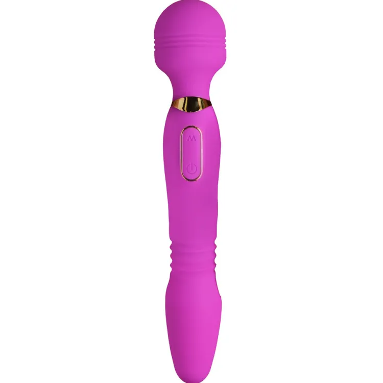 Wand Essentials Luxury Toys | Silicone Vibrators>Ultra Thrust-Her Deluxe Thrusting and Vibrating Silicone Wand