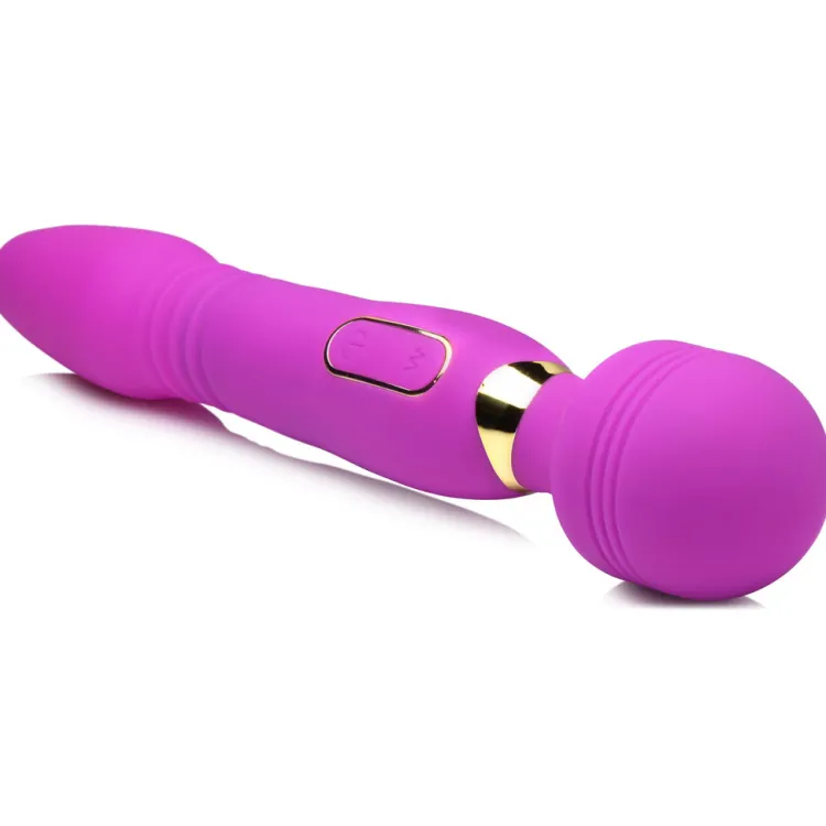 Wand Essentials Luxury Toys | Silicone Vibrators>Ultra Thrust-Her Deluxe Thrusting and Vibrating Silicone Wand