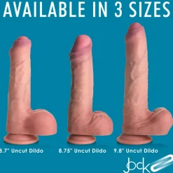 Jock Ultra Realistic Sex Toys | Silicone Dildos>Uncut Dual Density Silicone Dildo w/ Balls