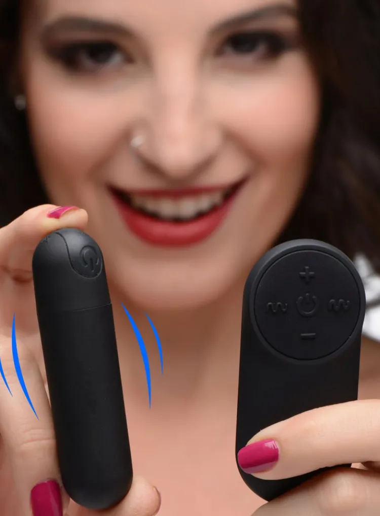 Bang Travel Essentials | Silicone Vibrators>Vibrating Bullet with Remote Control