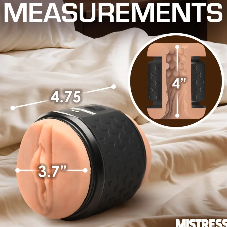 Mistress Mouth Masturbators | Automatic & Hands-Free Masturbators>Vibrating Double Shot Mouth and Pussy Stroker