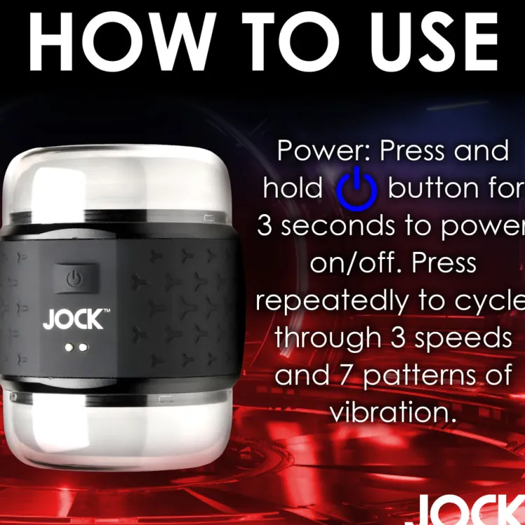 Jock Vibrating Strokers | Vibrating Masturbators>Vibrating Double Stroker