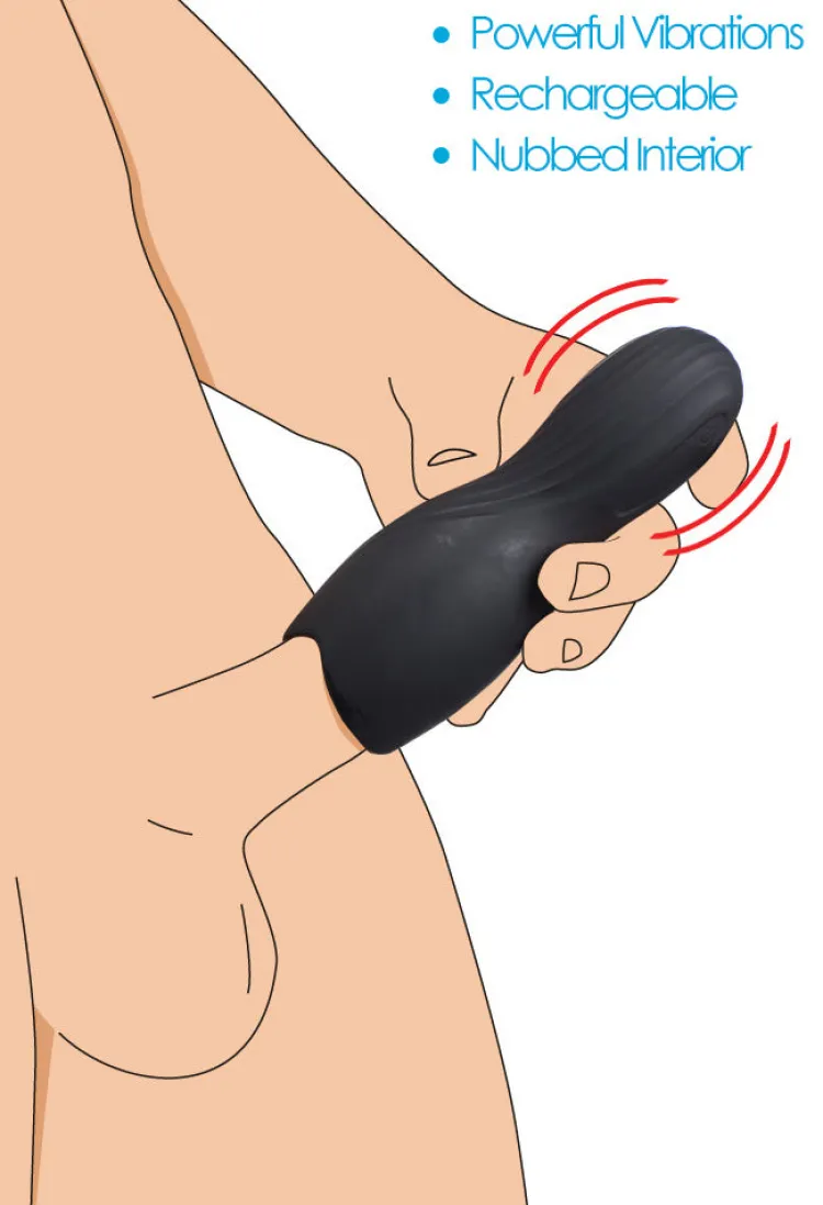 Trinity Vibes Travel Essentials | Silicone Vibrators>Vibrating Rechargeable Penis Pleaser