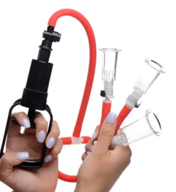 Master Series Nipple Clamps & Stimulators | Female Enhancement>3-Way Suck Her Nipple and Clit Pump System
