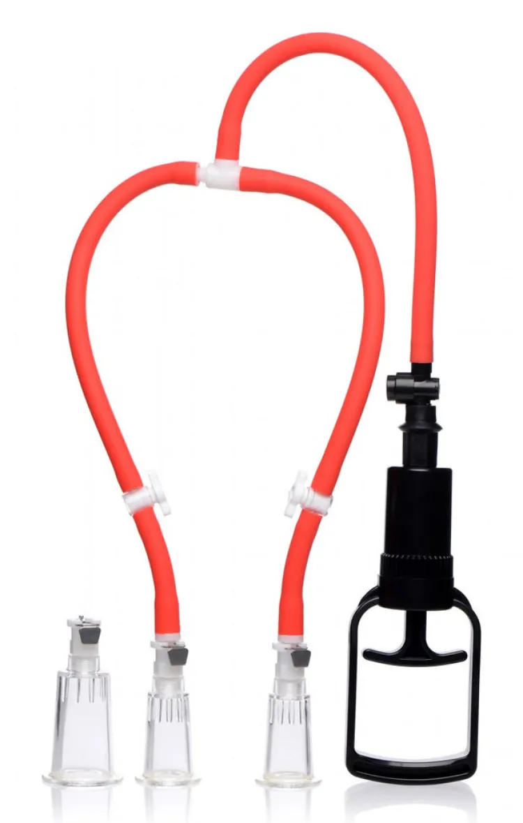 Master Series Nipple Clamps & Stimulators | Female Enhancement>3-Way Suck Her Nipple and Clit Pump System