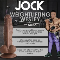 Jock Realistic Dildos>Weightlifting Wesley 7 Inch Dildo