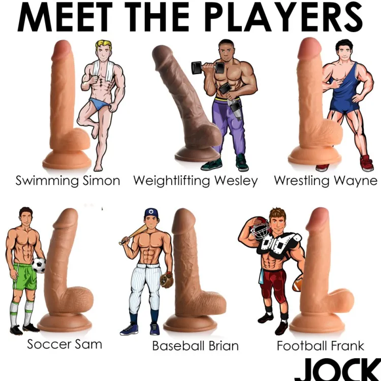 Jock Realistic Dildos>Weightlifting Wesley 7 Inch Dildo