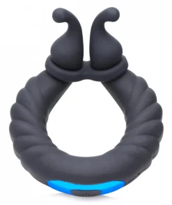 Trinity Vibes Penis Rings | Cock Ring Vibrators>10X Cobra Dual Stimulation Silicone Cock Ring
