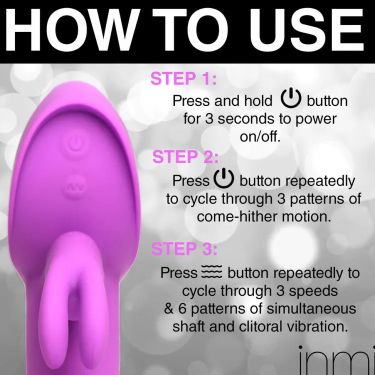 Inmi Luxury Toys | Insertable & Realistic Dildo Vibrators>12X Come-Hither Rocker Silicone Vibrator