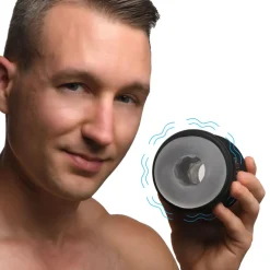 LoveBotz Automatic & Hands-Free Masturbators | Vibrating Strokers>10X Cyber Stroke Vibrating Masturbator