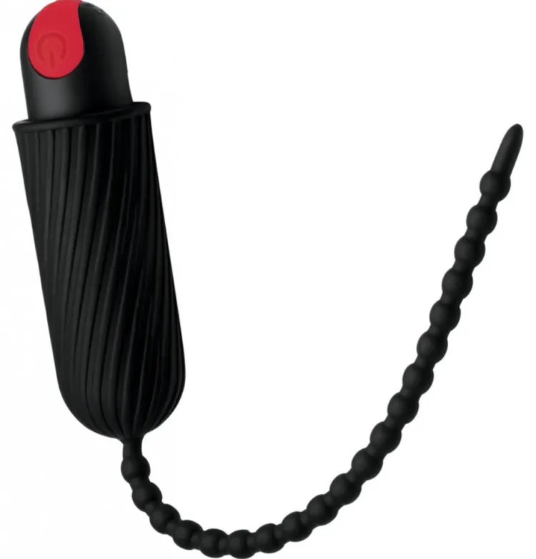 Master Series App Controlled & Remote Vibrators | Rechargeable Vibrators>7X Dark Chain Rechargeable Silicone Sound with Remote