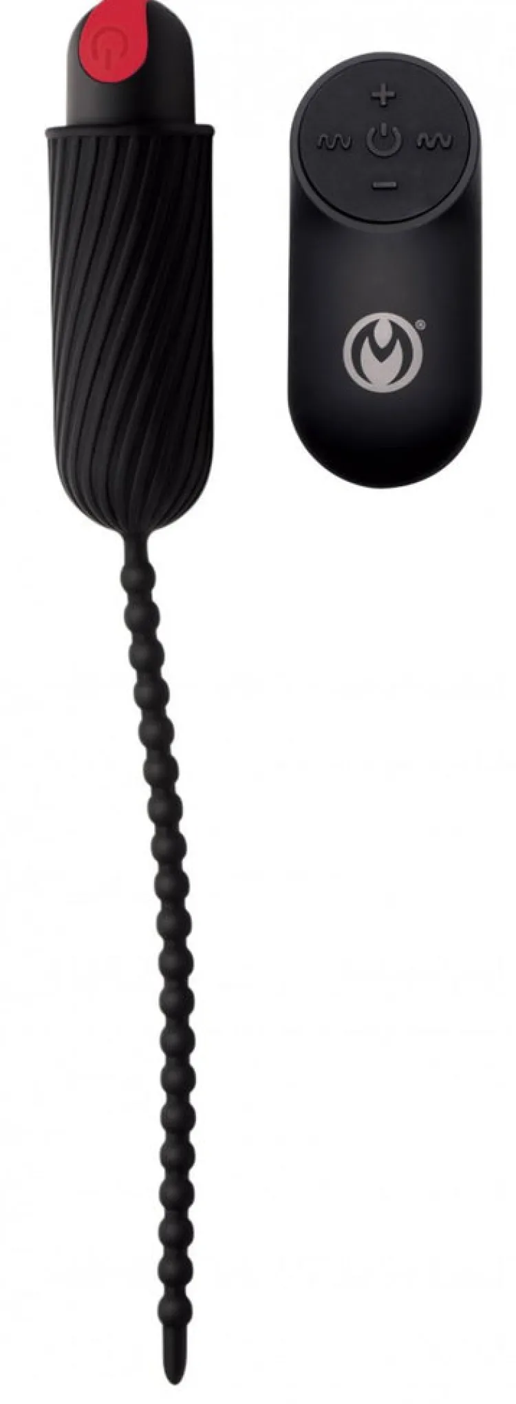 Master Series App Controlled & Remote Vibrators | Rechargeable Vibrators>7X Dark Chain Rechargeable Silicone Sound with Remote