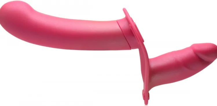 Strap U Anal Pegging Toys | Harness Compatible Dildos>28X Double Diva 1.5 Inch Double Dildo with Harness and Remote Control
