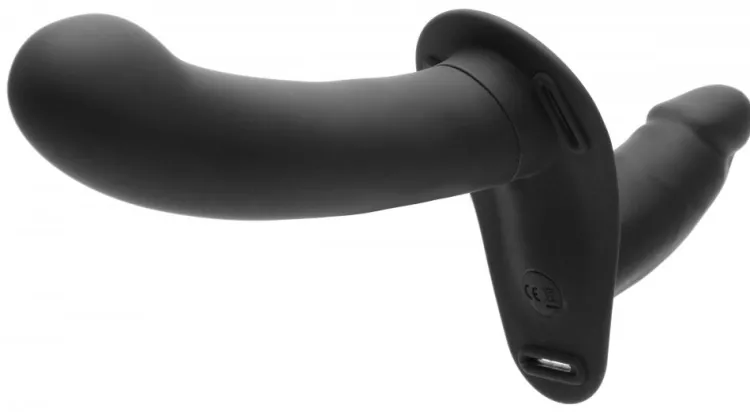 Strap U Anal Pegging Toys | Harness Compatible Dildos>28X Double Diva 1.5 Inch Double Dildo with Harness and Remote Control