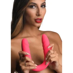 Inmi Silicone Dildos | Non-Representational Dildos>7X Double Down Silicone Double Dildo with Remote