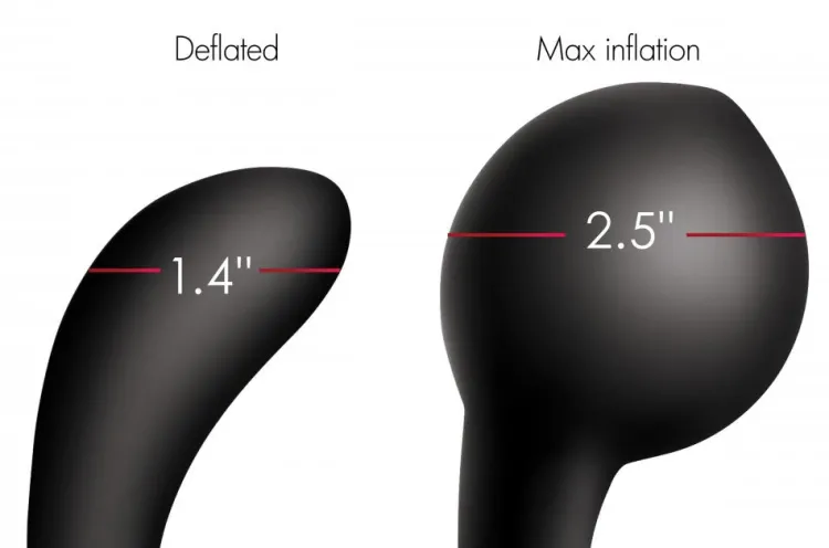 Swell Vibrating Butt Plugs | Prostate Massagers>10X Inflatable and Vibrating Silicone Prostate Plug