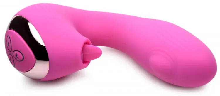Inmi Insertable & Realistic Dildo Vibrators | G-Spot Vibrators>10X Licking G-Throb Rechargeable Silicone Vibrator