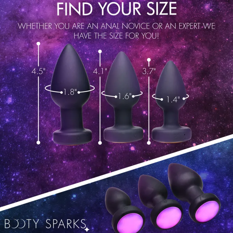 Booty Sparks Jewel Butt Plugs | Vibrating Butt Plugs>7X Light Up Rechargeable Anal Plug