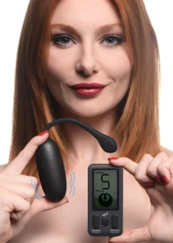 Bang Bullet & Egg Vibrators | App Controlled & Remote Vibrators>25X Platinum Series Plush Egg with Digital Remote Control