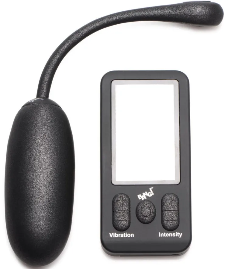 Bang Bullet & Egg Vibrators | App Controlled & Remote Vibrators>25X Platinum Series Plush Egg with Digital Remote Control