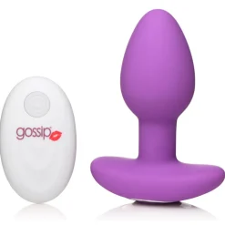 Curve Toys Vibrating Butt Plugs | Butt Plugs>10X Pop Rocker Vibrating Silicone Plug with Remote