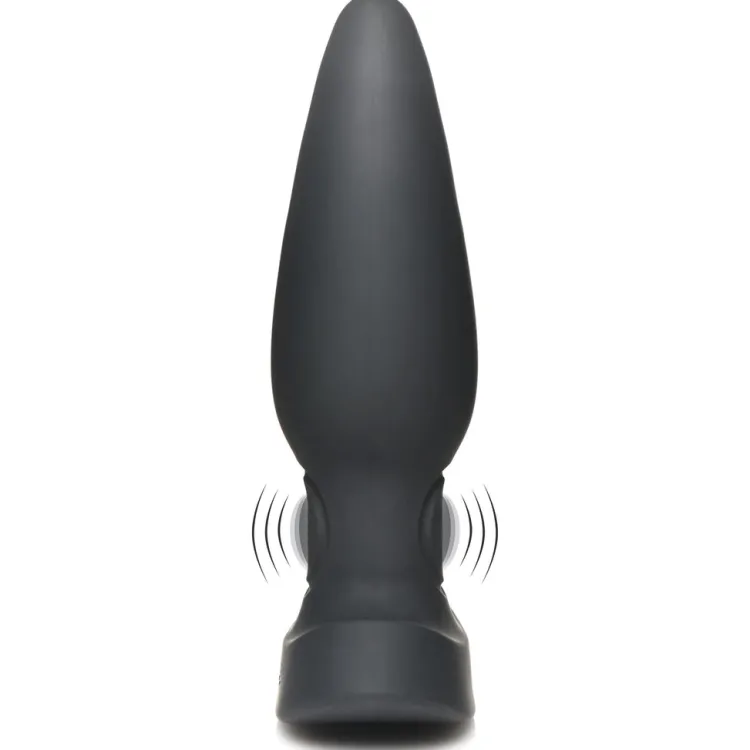 Thunderplugs Vibrating Butt Plugs | Butt Plugs>25X Pulsing and Vibrating Silicone Plug with Remote