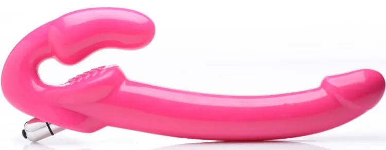 Strap U Luxury Toys | Anal Pegging Toys>7X Revolver Slim 8 inch Vibrating Strapless Strap-on