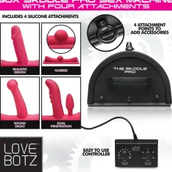 LoveBotz Luxury Toys | Sex Furniture, Swings, & More>50X Saddle Pro Sex Machine with 4 Attachments