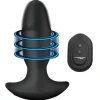 Thunderplugs Vibrating Butt Plugs | App Controlled & Remote Vibrators>10X Sliding Ring Silicone Missile Plug with Remote