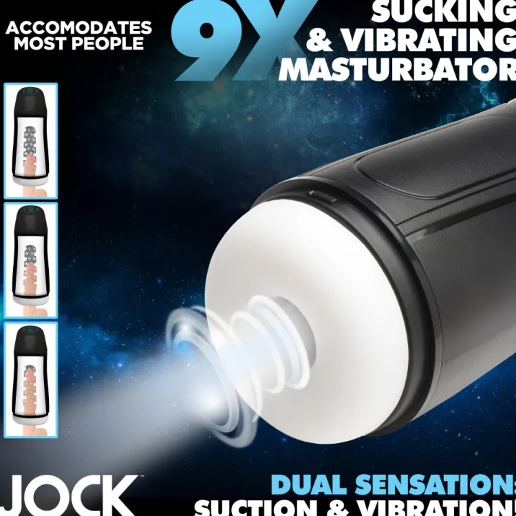 Jock Automatic & Hands-Free Masturbators | Unique Vibrators>9X Sucking and Vibrating Masturbator