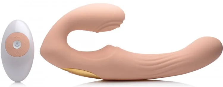 Strap U Anal Pegging Toys | Strapless Strap On Dildos>15X U-Pulse Pulsing & Vibrating Strapless Strap-On w/ Remote