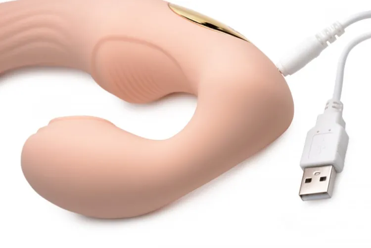 Strap U Anal Pegging Toys | Strapless Strap On Dildos>15X U-Pulse Pulsing & Vibrating Strapless Strap-On w/ Remote