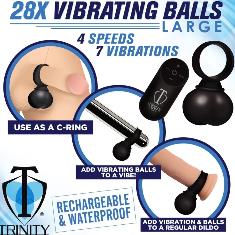 Trinity Vibes Cock & Ball Devices | Dildo Accessories>28X Vibrating Balls